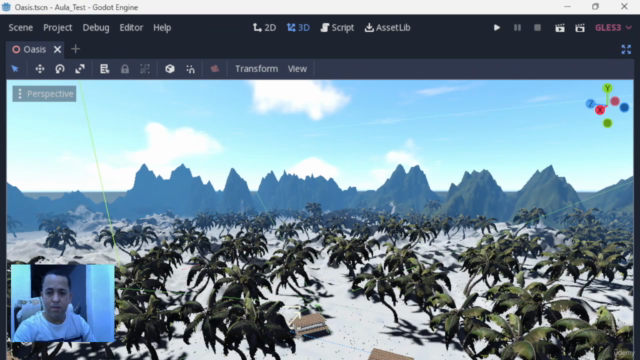 Engine Godot - Crie um Cenário Realístico em 3D – Screenshot 2