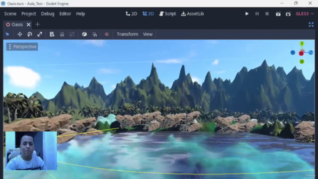 Engine Godot - Crie um Cenário Realístico em 3D – Screenshot 4