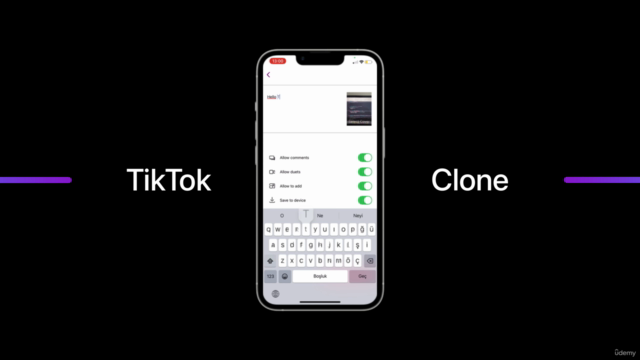 TikTok Clone App | iOS 18 & Swift 6 | Firebase | Xcode 16 – Screenshot 2