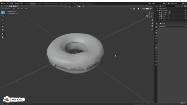دورة بلندر للمبتدئين/ الجزء الأول ( 2 ) ... Blender Tutorial – Screenshot 1
