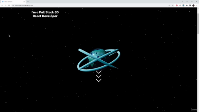 Create a Three.js Portfolio with React Three Fiber – Screenshot 2