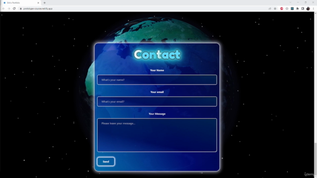 Create a Three.js Portfolio with React Three Fiber – Screenshot 4