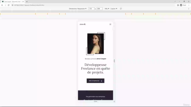 Coder un portfolio avec Tailwind – Screenshot 4
