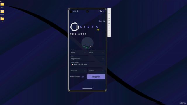 Advanced Flutter and Laravel Passport Authentication – Screenshot 1