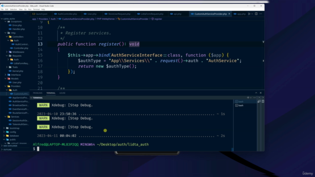 Advanced Flutter and Laravel Passport Authentication – Screenshot 3