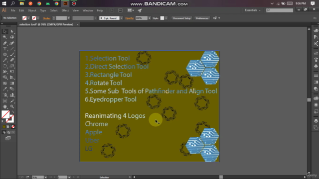 Learn Adobe Illustrator by reanimating 4 Logos – Screenshot 1