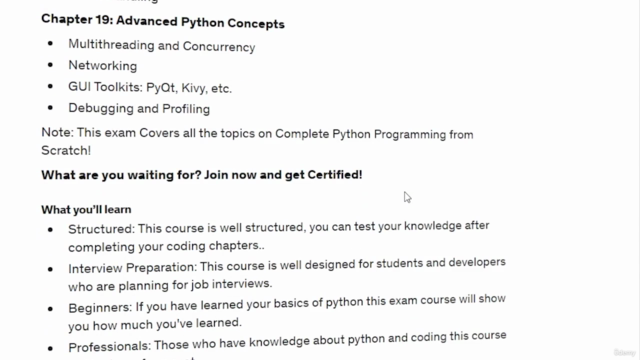 Certified Python Exams for all Fields Chapter-Wise (2023) – Screenshot 1