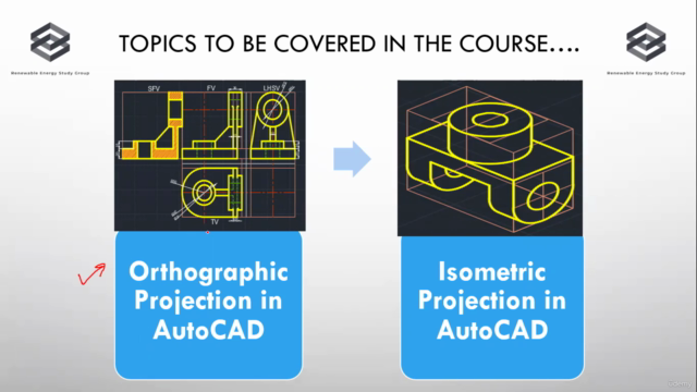 Learn Engineering Graphics in AutoCAD Software – Screenshot 1