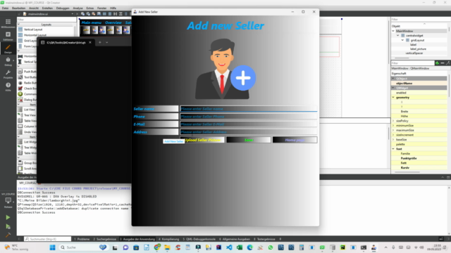 C++, Qt Creator, Sqlite database - intermediate level course – Screenshot 1