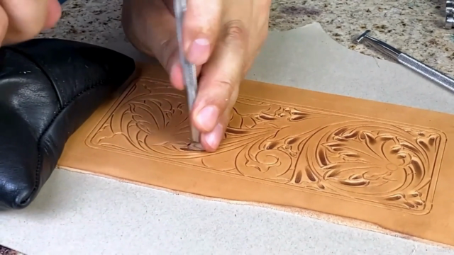 Leather carving Long Wallet – Screenshot 1