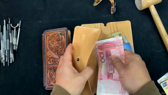 Leather carving Long Wallet – Screenshot 4