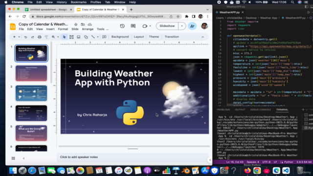 Building Weather App with Python, Tkinter and OpenWeatherAPI - Screenshot_01