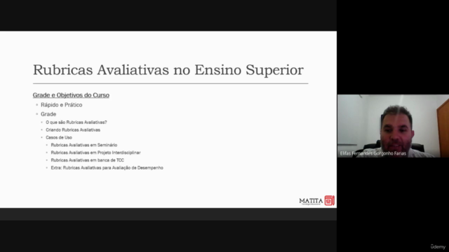 Rubricas Avaliativas no Ensino Superior – Screenshot 1