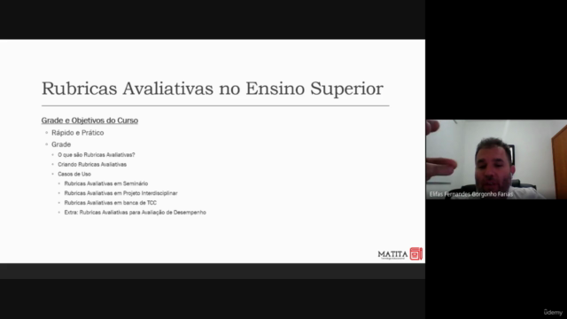 Rubricas Avaliativas no Ensino Superior – Screenshot 3