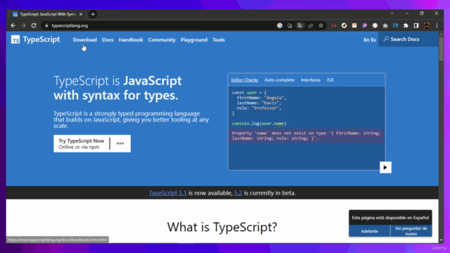 TypeScript para principiantes desde 0 – Screenshot 1