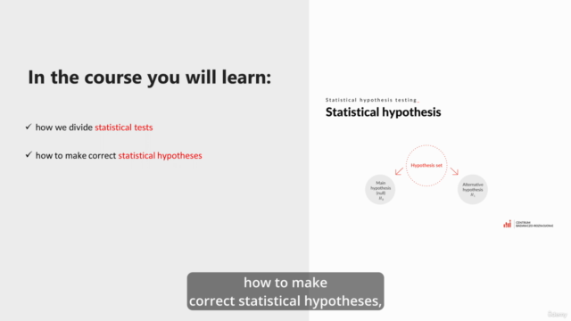 Statistical Tests – Screenshot 1
