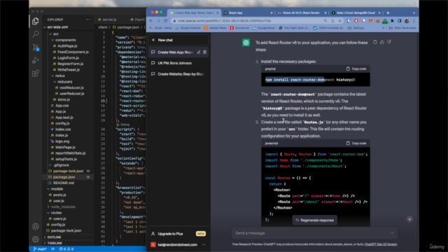 Using ChatGPT for Web Development - MERN stack – Screenshot 4