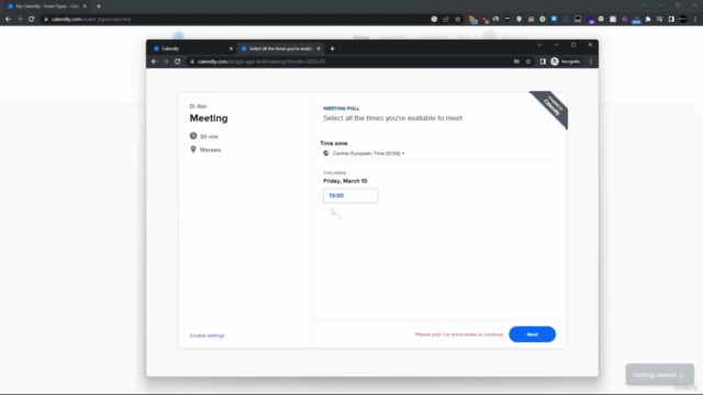 Kurs Calendly - zarządzanie czasem i spotkaniami – Screenshot 3