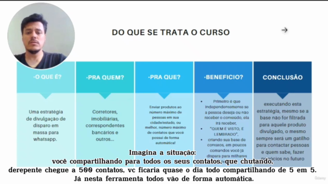 Curso prospecção e disparo em massa no WhatsApp – Screenshot 1