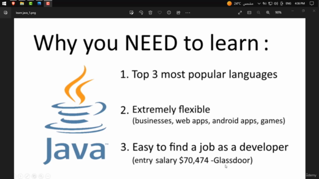 Java For Beginners In Arabic 2023 – Screenshot 1