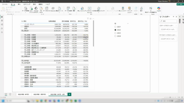 【続】Microsoft Power BI Desktop 入門講座 ー損益計算書作成編— – Screenshot 4
