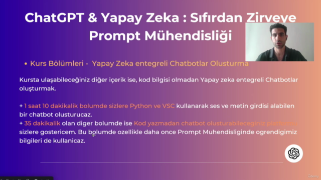ChatGPT & Yapay Zeka : Sıfırdan Zirveye Prompt Mühendisliği - Screenshot_03