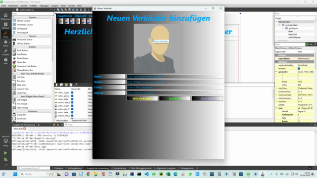 C++ mit Qt Creator und Sqlite-Datenbank Mittelstufe Kurs – Screenshot 1