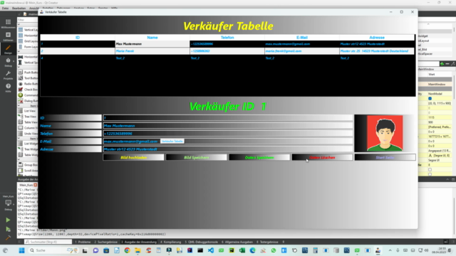 C++ mit Qt Creator und Sqlite-Datenbank Mittelstufe Kurs – Screenshot 2
