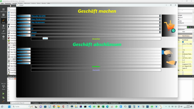 C++ mit Qt Creator und Sqlite-Datenbank Mittelstufe Kurs – Screenshot 3