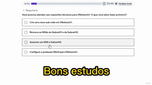 Simulado Cerificação AZ-500 Tecnologias de segurança do micr – Screenshot 4