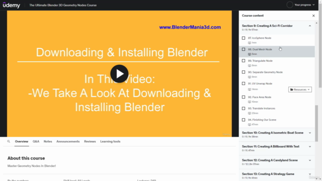 The Ultimate Blender 3D Geometry Nodes Course – Screenshot 3