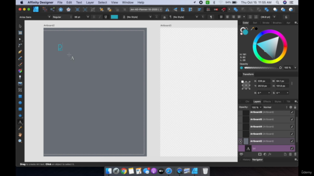 Design Digital Planners in Affinity Designer V1 and Keynote – Screenshot 2