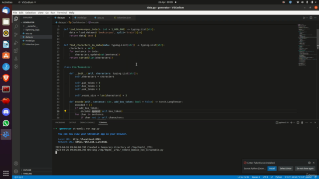Create a text generator in pytorch from scratch – Screenshot 3