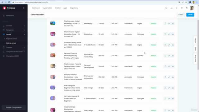 Crea tu Plataforma de cursos online con LARAVEL Y ANGULAR – Screenshot 1
