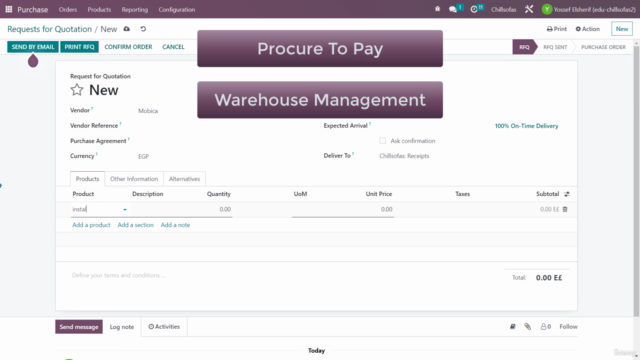 Odoo Functional Course v16 | SCM – Screenshot 2