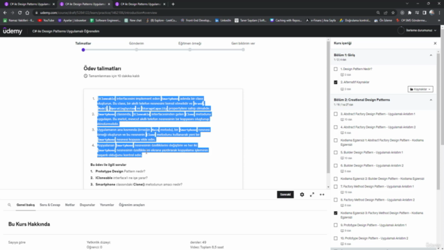 C# ile Design Patterns Uygulamalı Öğrenelim – Screenshot 2