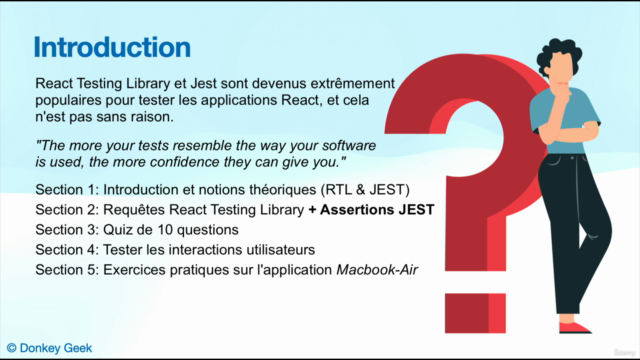 Maîtrisez les Tests REACT.js avec RTL et JEST (FR) – Screenshot 2