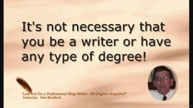 Learn to be a Professional Blog Writer - No Degree Required – Screenshot 2