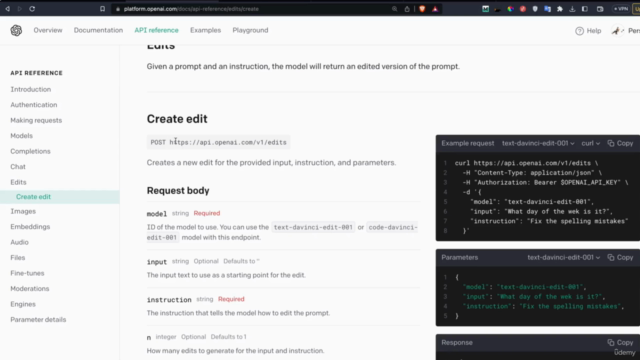 ChatGPT,Dall-E Course – Use The OpenAI API to build chatbots – Screenshot 3