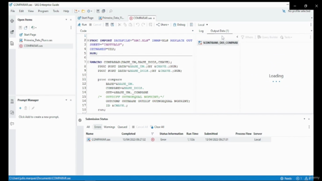 SAS Studio completo – Screenshot 2