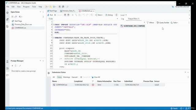 SAS Studio completo – Screenshot 4