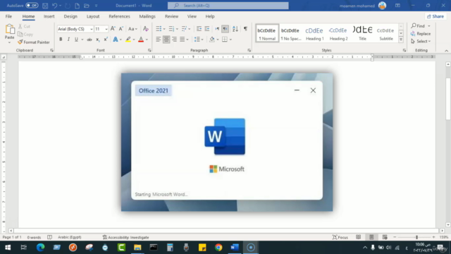 تعلم الأساسيات والمفاهيم الأساسية في وورد (Word 2021) – Screenshot 1
