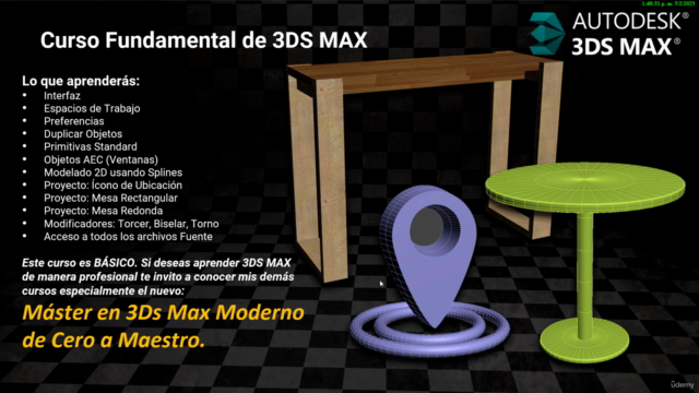 Curso Fundamental de 3DS Max 2024 – Screenshot 2