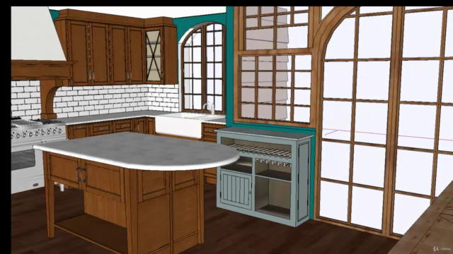 SketchUp BootCamp:  Creating Interiors with SketchUp – Screenshot 4