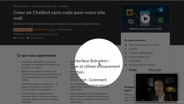 Créer un Chatbot sans code pour votre site web – Screenshot 2