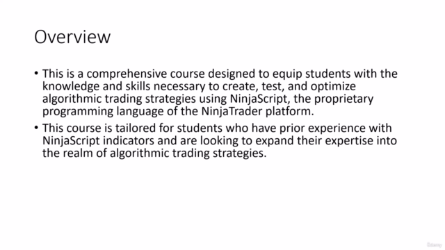 Learn To Build Trading Strategies In NinjaTrader – Screenshot 1