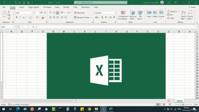 تعلم الأساسيات والمفاهيم الأساسية في اكسيل (Excel 2021) – Screenshot 1