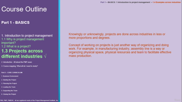 PMP Prep: Fundamentals: Core Terminologies – Screenshot 1
