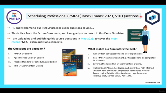 Scheduling Professional (PMI-SP) Mock Exams: 2024, 510 Q – Screenshot 4