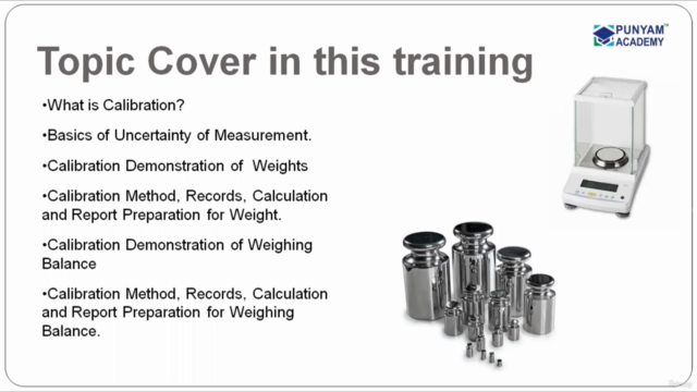 Weighing Balance and Weight Calibration Training – Screenshot 3